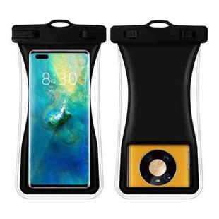 Small Waist Floating Airbag Mobile Phone Waterproof Bag TPU Mobile Phone Waterproof Bag(Black)