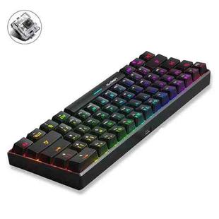 LANGTU G1000 61 Keys RGB Backlit Game Wireless Mechanical Keyboard(Black Black Shaft)