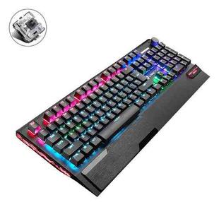 LANGTU K1000 104 Keys Luminous Wired Keyboard, Cable Length: 1.5m(Black Black Shaft Mixed Light)