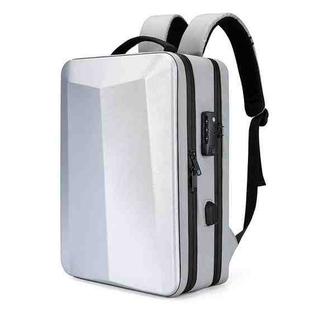 ABS Hard Shell Gaming Computer Backpack, Color: 17.3 inches (Silver)