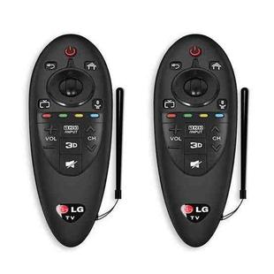 2 PCS Remote Control Dustproof Silicone Protective Cover For LG AN-MR500 Remote Control(Black)