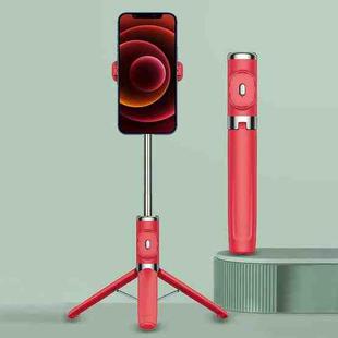 Integrated Reinforcement Keel Live Desktop Bluetooth Mobile Selfie Stick(China Red)