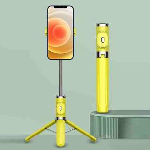 Integrated Reinforcement Keel Live Desktop Bluetooth Mobile Selfie Stick(Lemon Yellow)