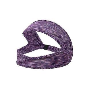 VR Eye Mask Elastic Breathable Sweat-absorbing Headband Non-slip Head-mounted Mask(Purple)