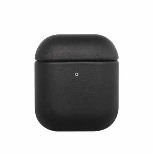 All-inclusive PU Earphone Protective Case For AirPods 1/2(Black)