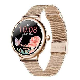 LOANIY CF80 1.08 Inch Heart Rate Monitoring Smart Bluetooth Watch, Color: Gold Steel