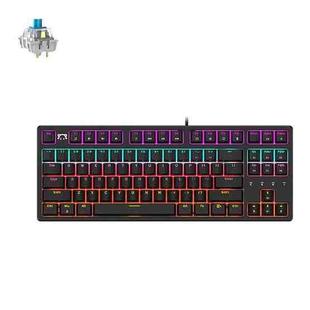 Ajazz STK130 87-Key Customize RGB Keyboard, Cable Length:1.6m, Color: Black Blue Shaft