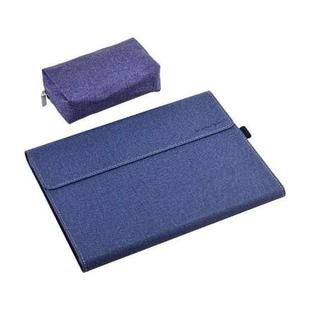 All-Inclusive Drop Case For Microsoft Surface Pro 8, Color: PC Hard Shell Dark Blue With Power Pack