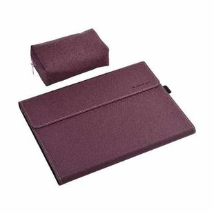 All-Inclusive Drop Case For Microsoft Surface Pro 8, Color: PC Hard Shell Wine Red With Power Pack