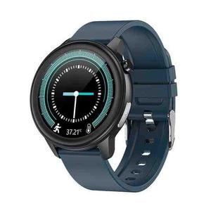 LOANIY E80 1.3 Inch Heart Rate Detection Smart Watch, Color: Blue Silicone