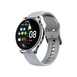Wearkey Y22 1.32 Inch Bluetooth Calling Smart Watch with Rotary Button(Silver Gray)