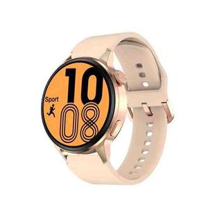 Wearkey DT4+ 1.36 Inch HD Screen Smart Call watch with NFC Function, Color: Gold Silicone