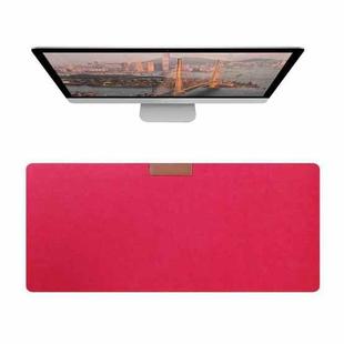 2PCS Felt Keyboard Mouse Pad Desk Pad, Specification: 300 × 700 × 2mm(Watermelon Red)