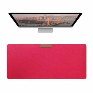 2PCS Felt Keyboard Mouse Pad Desk Pad, Specification: 300 × 800 × 3mm(Watermelon Red)