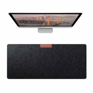 2PCS Felt Keyboard Mouse Pad Desk Pad, Specification: 700×330×2mm(Deep Gray)