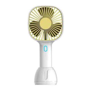 Portable Office Desk Handheld Mini USB Charged Fan(Yellow)