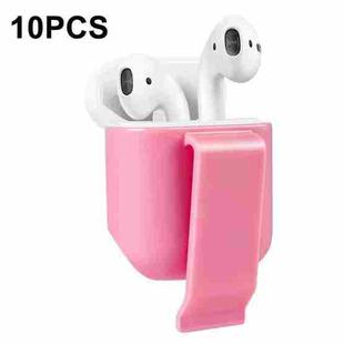 10 PCS Portable Headset Waist Hanging Protective Cover, Suitable For AirPods 2(Pink)