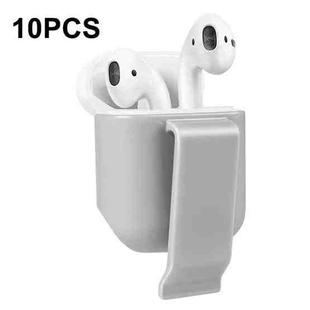 10 PCS Portable Headset Waist Hanging Protective Cover, Suitable For AirPods 2(Gray)