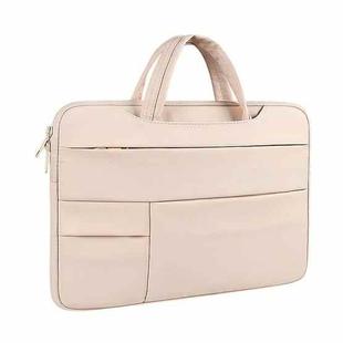 ND05SDZ Waterproof Wearable Laptop Bag, Size: 14.1-15.4 inches(Light Pink)