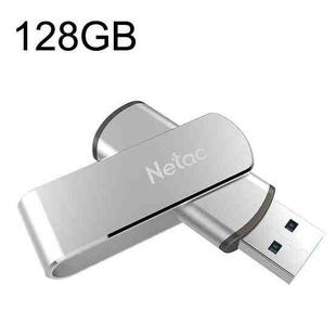 Netac U388 High Speed USB3.0 Metal Rotating Car Computer U Disk, Capacity: 128GB