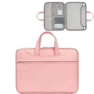 Baona BN-Q006 PU Leather Full Opening Laptop Handbag For 11/12 inches(Pink)