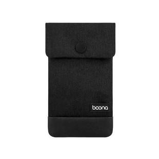 Baona Waterproof Data Cable Protective Bag, Spec: Hidden Buckle Large (Black)