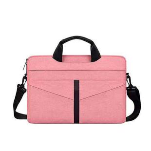 DJ04 Hidden Handle Waterproof Laptop Bag, Size: 14.1-15.4 inches(Beauty Pink)