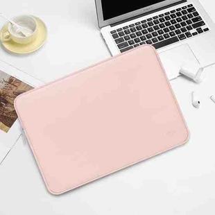 BUBM PU Leather Laptop Bag Liner Bag Tablet Protect  Cover, Size: 15 Inch(Girl Pink)