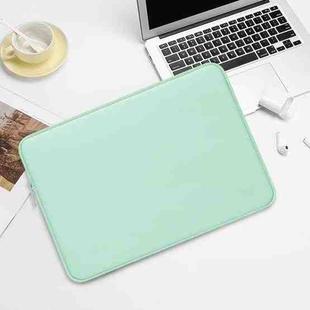 BUBM PU Leather Laptop Bag Liner Bag Tablet Protect  Cover, Size: 15 inch(Mint Green)