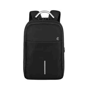 SJ16 Laptop Anti-Theft Backpack, Size: 13 inch-15.6 inch(Mysterious Black)