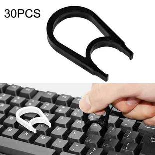 30PCS Computer Keyboard Key Puller Cleaning Key Removal Tool(Black)