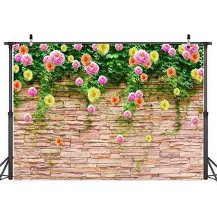 2.1m x 1.5m Flower Wall Photography Background Cloth