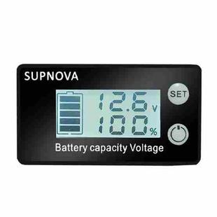 SUPNOVA LCD Two-wire Voltage and Electricity Meter DC Digital Display Voltmeter(White)
