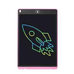 LCD Writing Board Children Hand Drawn Board, Specification: 12 inch Colorful (Light Pink)