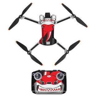 Sunnylife Drone+Remote Control Protective Sticker For DJI Mini 3 Pro Standard  Version(Shark Red)