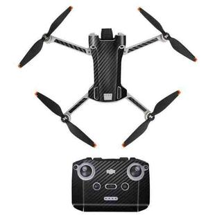 Sunnylife Drone+Remote Control Protective Sticker For DJI Mini 3 Pro Standard  Version(Carbon Black)