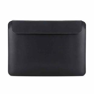 JRC MR80 Leather Waterproof Laptop Sleeve Bag, Size: 14 inches(Black)