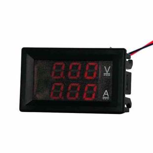 Dual-Display Voltage Current Meter Digital DC Voltage Meter, Specification: 50A (Red)