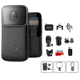 C200 4K Face Recognition WIFI Anti-Shake Outdoor Cycling Waterproof Sports Camera(Black Set)