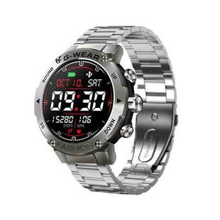 K28H 1.32 Inch Heart Rate/Blood Pressure/Blood Oxygen Monitoring Watch, Color: Silver Three