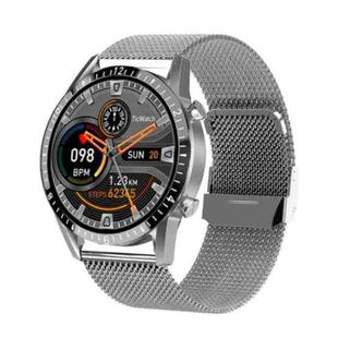 I9 1.3 Inch Heart Rate/Blood Pressure/Blood Oxygen Monitoring Watch, Color: Silver Steel