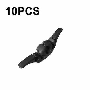10 PCS Data Cable Storage Winding Wire Organizer(5 Holes Black)