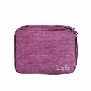 RH916 3 Layers Digital Collection Package Multi-Functional Data Cable Storage Package(Purple)