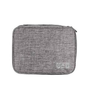 RH916 3 Layers Digital Collection Package Multi-Functional Data Cable Storage Package(Gray)
