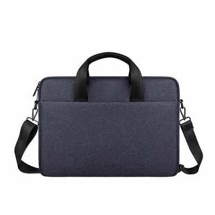 ST09 Portable Single-shoulder Laptop Bag, Size: 13.3 inches(Navy Cyan with Shoulder Strap)