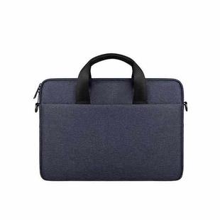 ST09 Portable Single-shoulder Laptop Bag, Size: 15.6 inches(Navy Cyan)