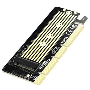 M.2 NVMe SSD to PCIe X16/X8/X4 Card with Aluminum Heat Sink