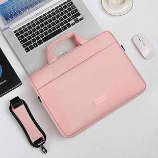 DSMREN Nylon Laptop Handbag Shoulder Bag,Model: 285 Pink, Size: 14 Inch