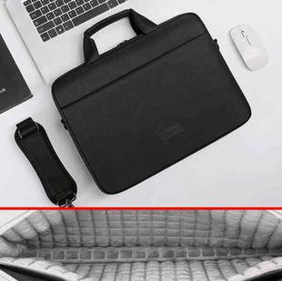 DSMREN Nylon Laptop Handbag Shoulder Bag,Model: 285 Air Cushion Black, Size: 13.3 Inch