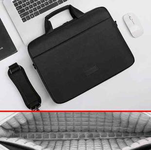 DSMREN Nylon Laptop Handbag Shoulder Bag,Model: 285 Air Cushion Black, Size: 15.6 Inch
